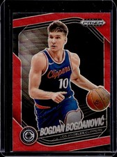 2024-25 Panini Prizm Black Bogdan Bogdanovic Ruby Wave Prizm #197 Clippers