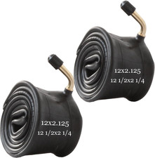 2 Pack 12x2.125 12 1/2x2 1/4 /14x2.125 Bike Tube with Bent Valve for Electric...