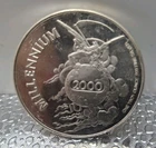 One Troy Ounce Silver .999 Millenium Round 2000 Trumpet