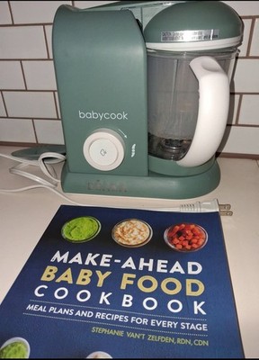 BEABA Babycook Solo 4 in 1 Baby Food Maker & Cookbook