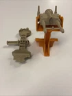 Vtg 1981 MOTU He-Man Castle Grayskull Combat Trainer  + Gun Turret w/ Base