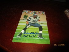 Walter Jones Seattle Seahawks signed 2014 Goal Line Art Football Card HOF 2014