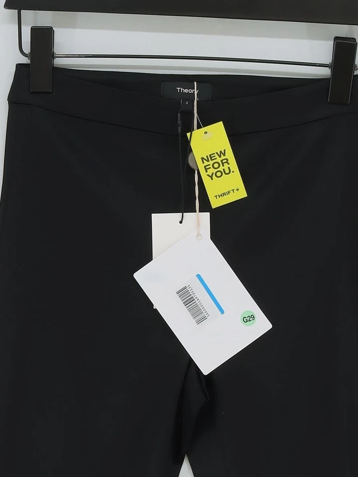 Leggings Mujer Theory UK 2 Negros Otros con Elastano, Poliamida Largo Completo Foto 3 de 4