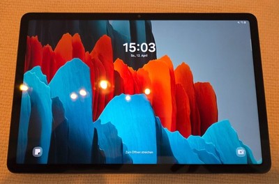 Samsung Galaxy Tab S7 WiFi 128GB Schwarz + Spigen Hülle  Top Zustand  ohne S Pen