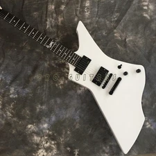 James Hatfield White Snakebyte Electric Guitar Active Pickups Rosewood fretboard