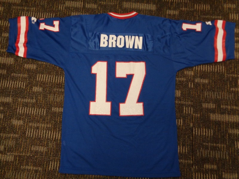 PRISTINE DAVE BROWN #17 NY NEW YORK GIANTS STARTER MENS NFL GAME FOOTBALL JERSEY