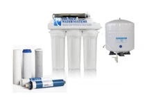 Reverse Osmosis Drinking Water Filtration System w/ UV Filter 100 GPD 6 Stage RO