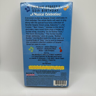 Sesame Street 25 Wonderful Years a Musical Celebration VHS