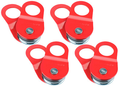 (4 Pack) Recovery Winch 10 Ton Snatch Block, 22,000 lbs Capacity, Off Roading