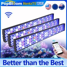 3PCS PopBloom H75 WiFi LED Aquarium Light for Marine Reef Aquarium 96in 240cm
