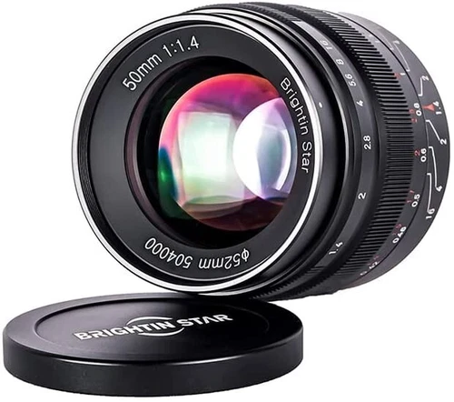 Brightin Star 50mm F/1.4 Aps-C Manuell Prime Fujifilm X-Mount Kamera Objektiv