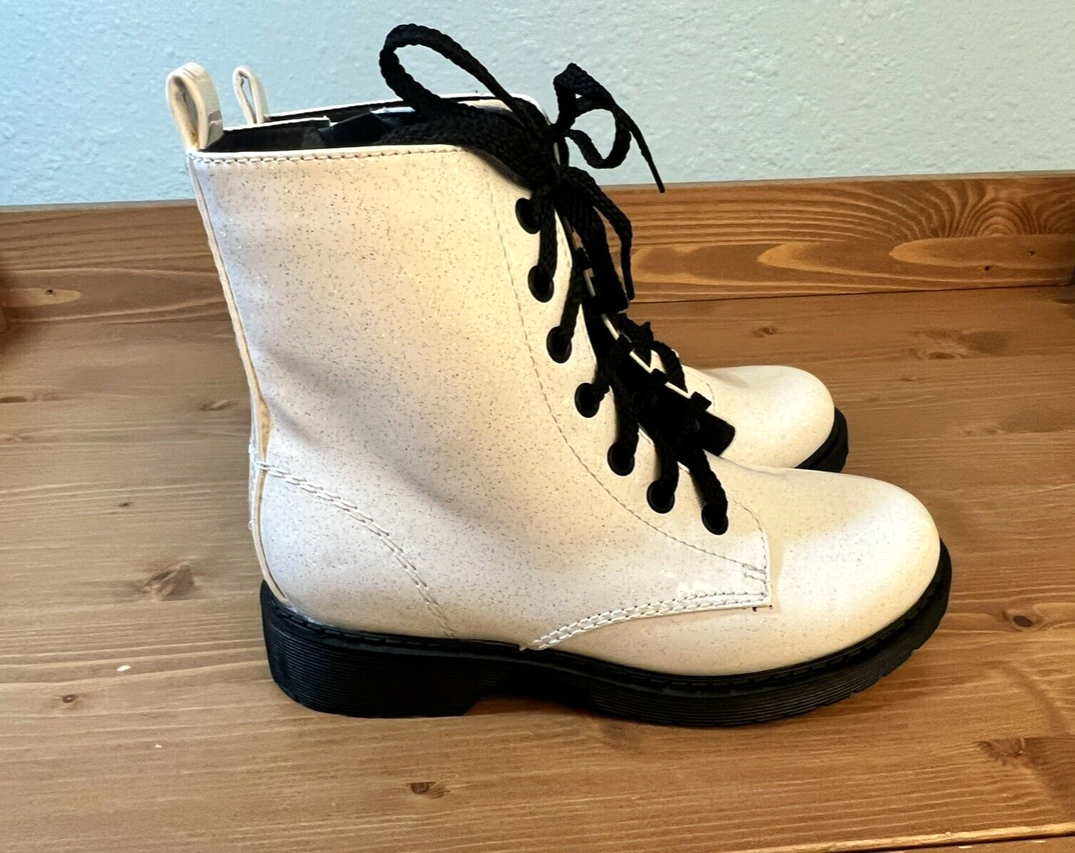 Wonder Nation Youth Girl's Combat Boots 