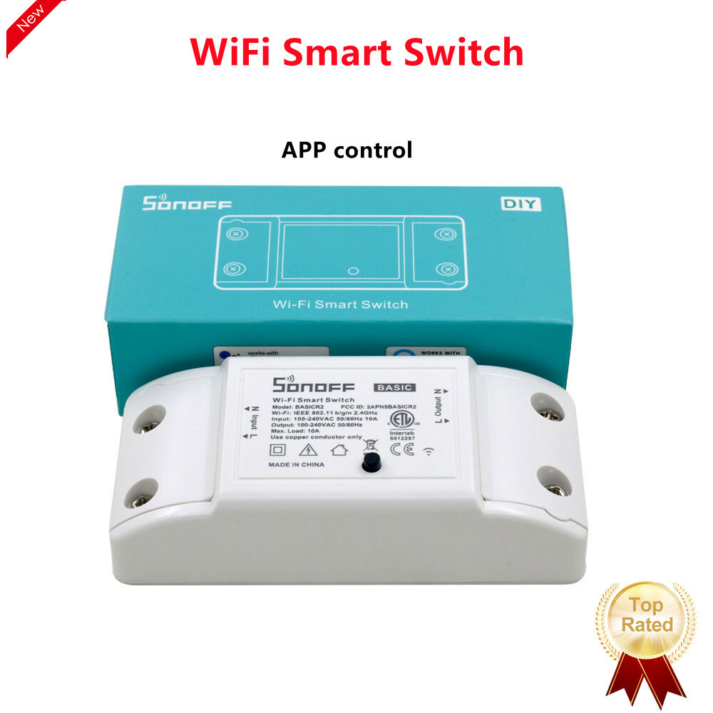 SONOFF Basic R2 10A Wifi DIY Smart Remote Control Switch eWeLink Light  Module