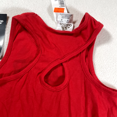 Adidas Tank Top Youth Size 6 Red Super Star Sleeveless Shirt Girls Gym  Athletic | eBay