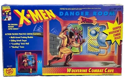 X-MEN DANGER ROOM WOLVERINE COMBAT CAVE PLAYSET 1994 JOUET BIZ VINTAGE MARVEL - Photo 1/4