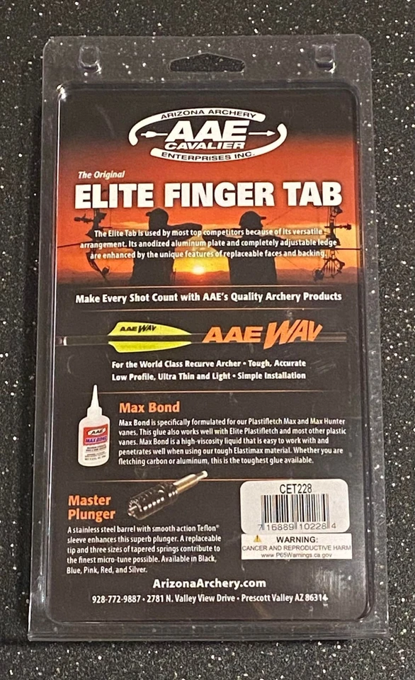 AAE CAVALIER - ELITE FINGER TAB - RH - HAIR - LARGE - Image 2 of 2
