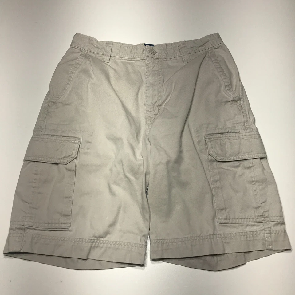 High Sierra 短裤男式 30 码棕褐色工装棉斜纹休闲版型平前 — 第 3/4 张图片