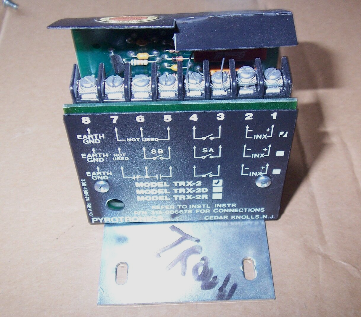 Pyrotronics Trx Module SIEMENS TRX-2 CERBERUS PYROTRONICS INTERFACE MODULE 330-186674 REV. 0 ...