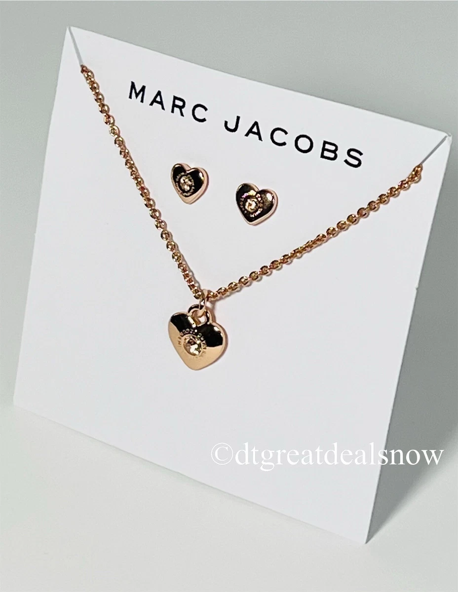 Marc jacobs logo pendant stud earrings sale