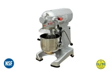 NSF 10 QT Commercial Dough Mixer Bakery Food Mixer 3 Speed 1 HP 120V