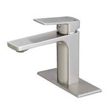VOTON Bathroom Faucet Brushed Nickel Single Handle Bathroom Faucet 1 or 3 Hol...