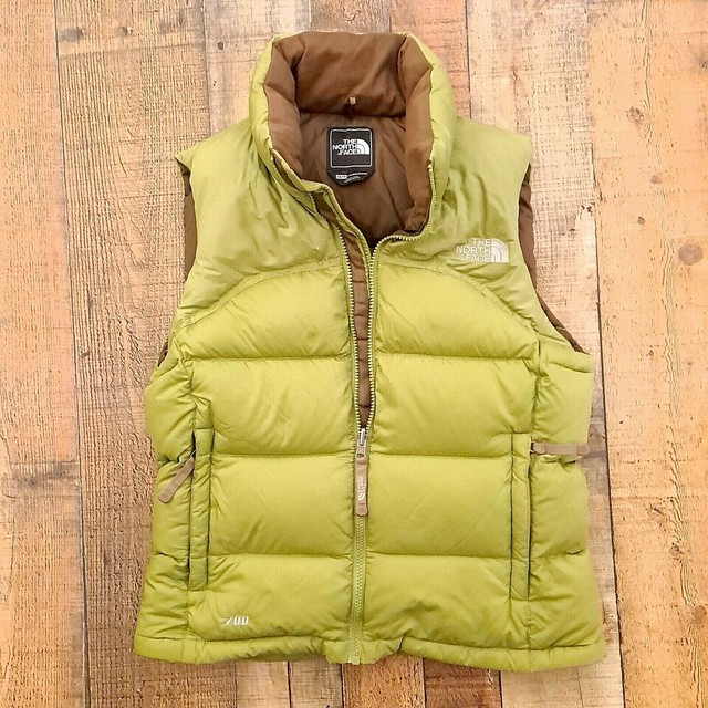 The North Face Unisex Nuptse 2 Tone Brown Puffy Vest 700 Down Large For Sale Online Ebay