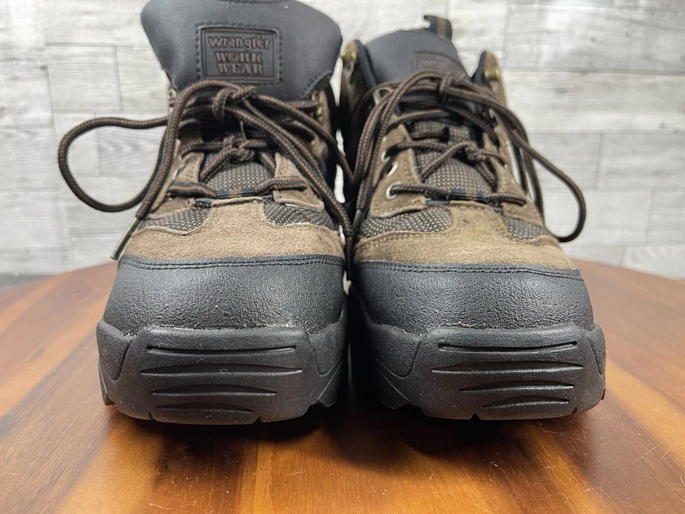 Wranger Work Wear Steel Toe Boots Men 8 M Black Brown Suede Safety Sneakers - Image 4 of 4