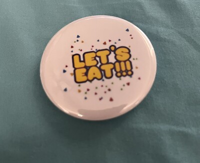 Five Nights At Freddys Button pin Let s Eat!
