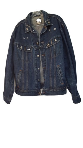 Mens Lee Riveted Denim Jacket L Reg 