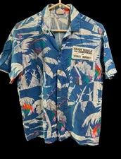 VTG Barefoot in Paradise Sauza Tequila Ultimate Margarita Tropical Shirt Large