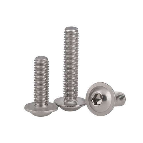 304 Stainless Steel Round Head With Pad Hexagon Socket Screws M2 M2.5 M3M4M5M6M8 - Picture 6 of 7