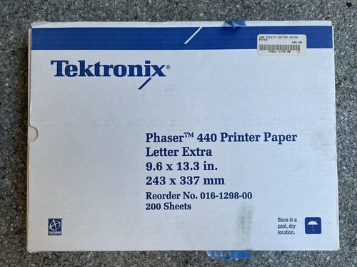TEKTRONIX A SIZE 8.5x11 200 SHEETS PRINTER PAPER 016-1299-00 FOR