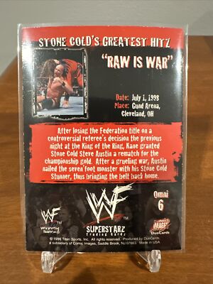 ktページstone cold and Vincent Plus 1998 Comic Images WWF Superstarz STONE COLD'S GREATEST HITZ OMNI 6