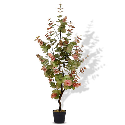 Natural Beauty Cider Gum Plant with 480 Leaves 1.3M Ultra Realistic - 4FT