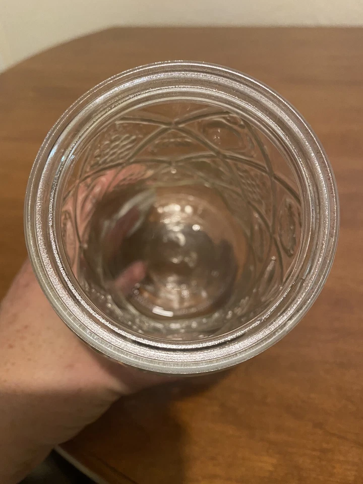 Tarro de vidrio de boticario transparente vintage Smucker's ancla enganche bote de almacenamiento Foto 4 de 4