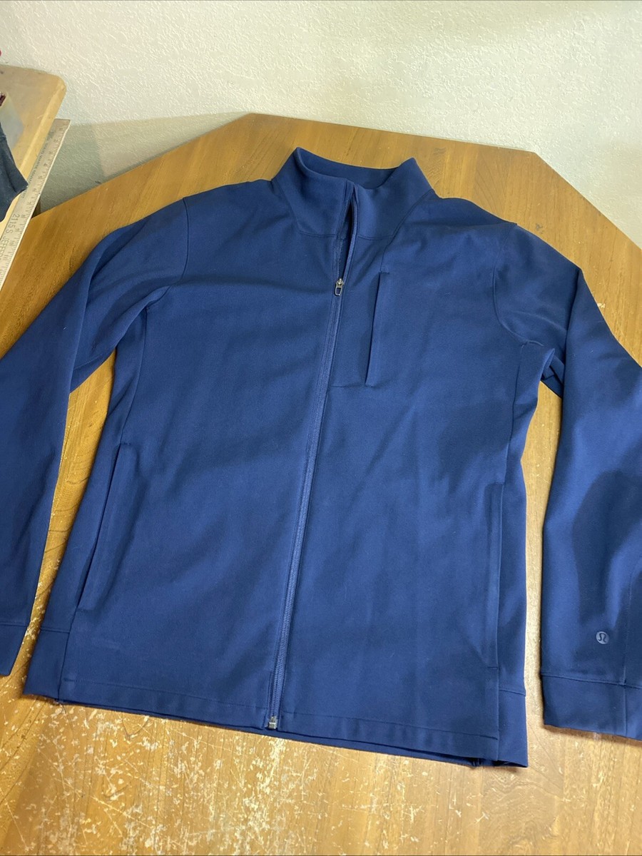 Lululemon Mens Blue Track Jacket Lululemon Hoodie Mens Medium Blue