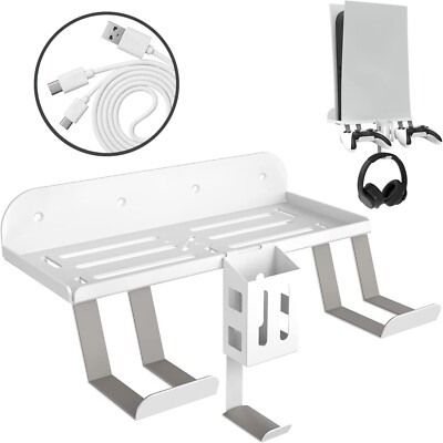 For PS5 Wall Mount Kit - 6 in 1 Wall Mount, Heavy Duty Metal Mount Holder NEW US