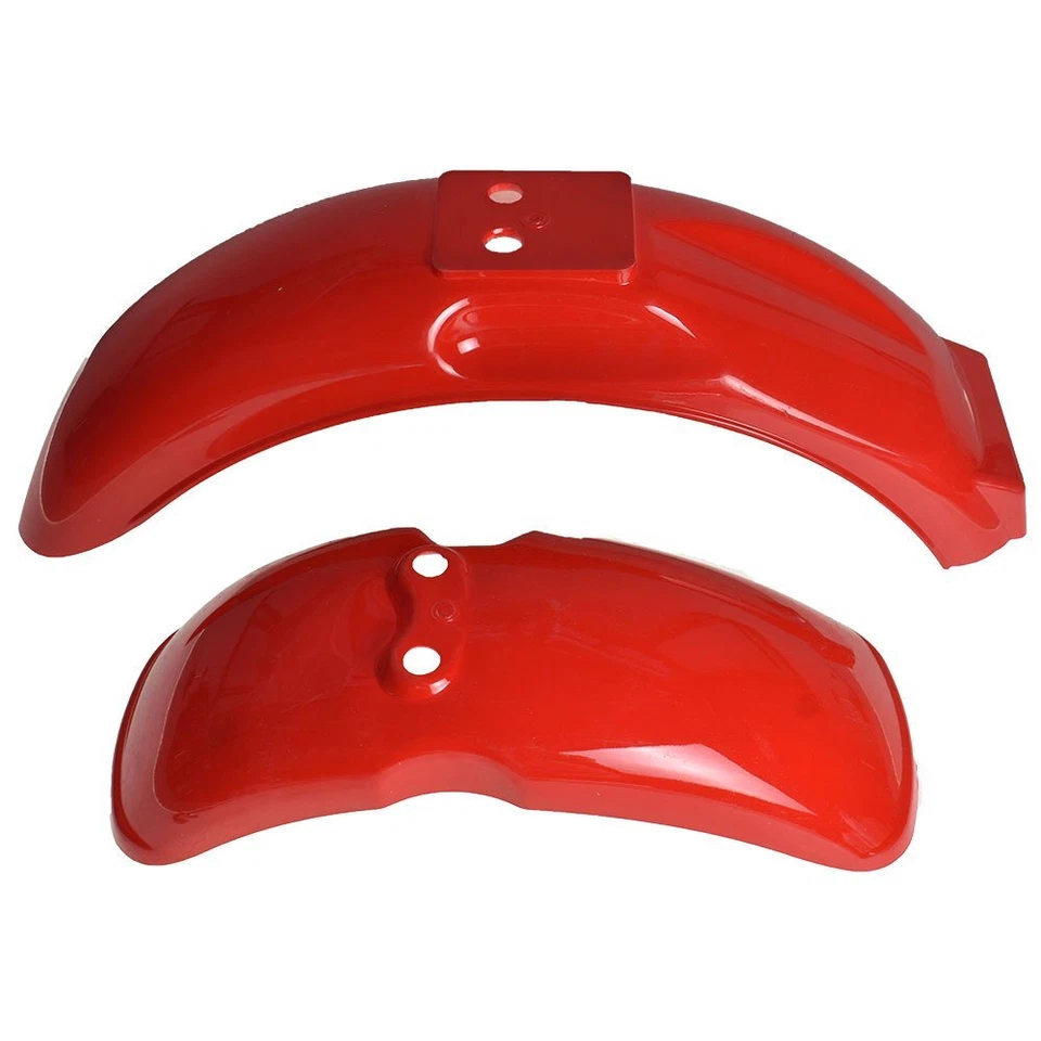 Protector guardabarros delantero y trasero rojo para Honda Mini Trail Z50 Z50A Z50J Z50R 1979-1987 Foto 2 de 3