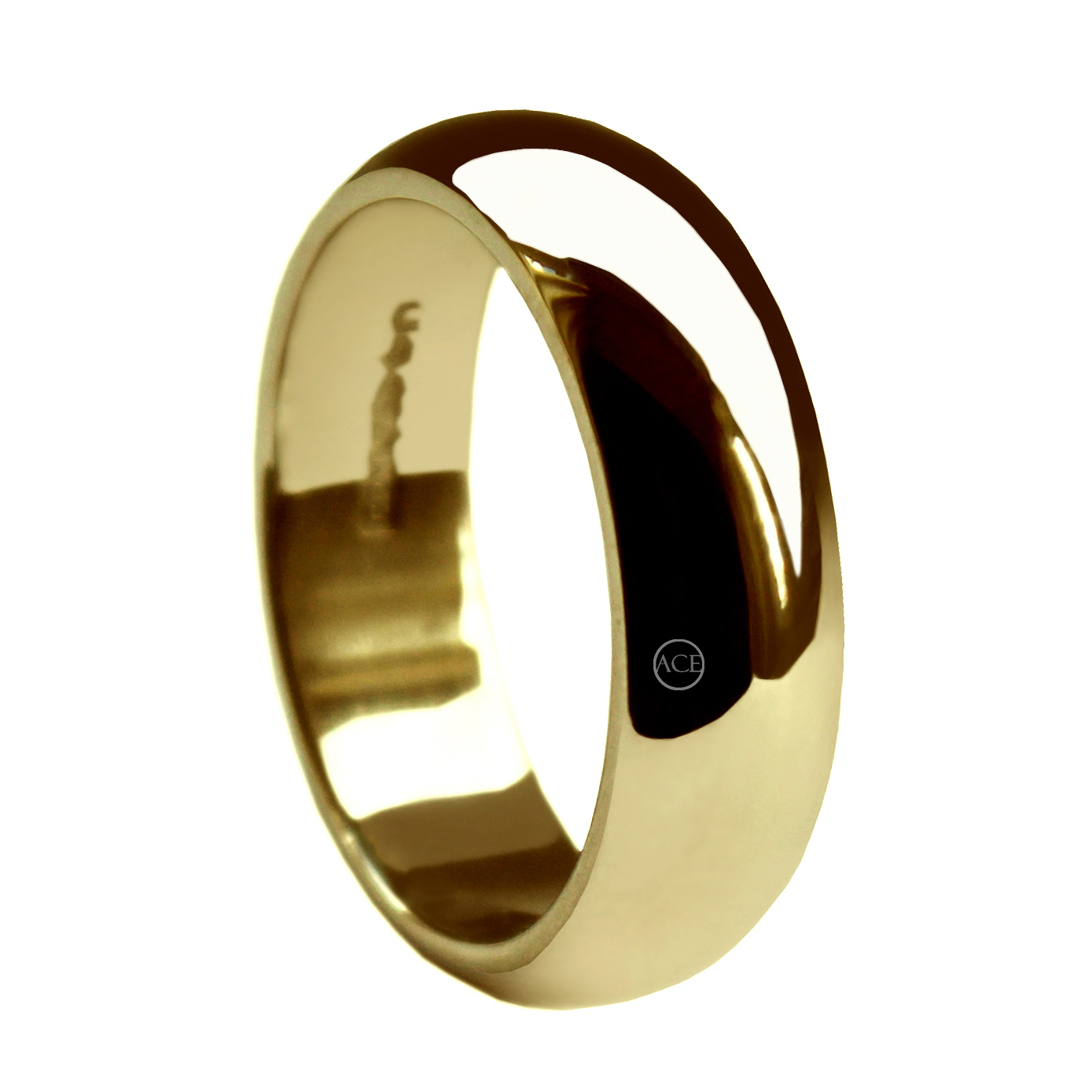 8mm Oro Amarillo Forma -d Alianzas Banda 9ct 375 Marca UK 9.4g X Pesado