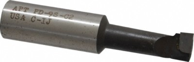 Carbide Tipped Boring Bar: 9/16'' Min Bore Dia 1-1/2'' Max Bore Depth, 3/4'' Shank