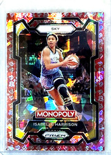 Isabelle Harrison 2024 Prizm WNBA Monopoly Free Parking Cracked Ice-#101  Sky