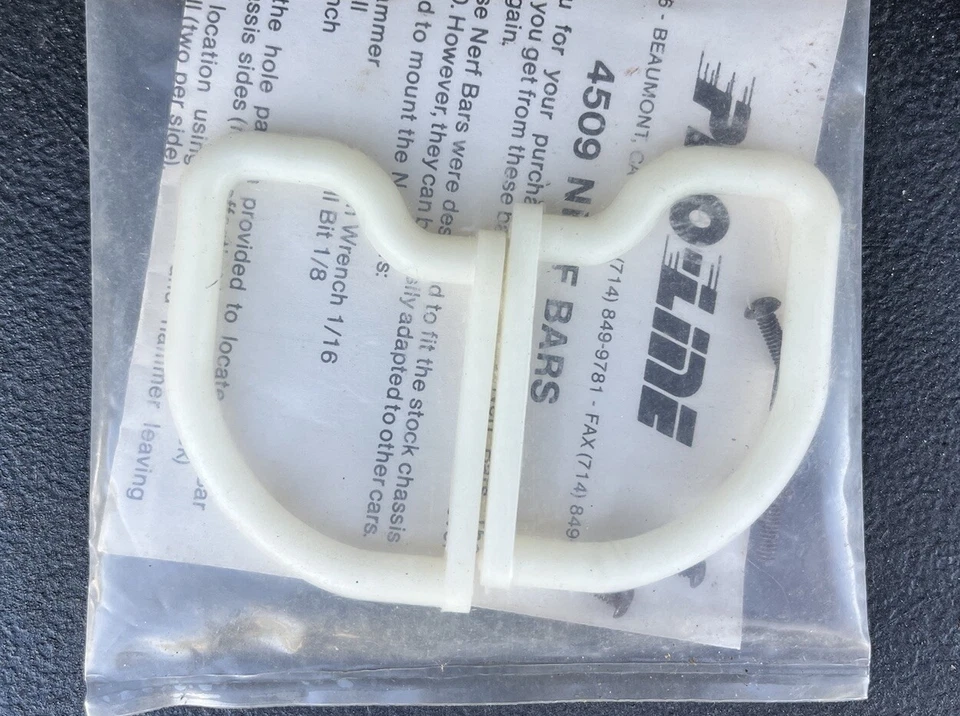 Pro-Line Racing RC10 RC 1:10 Side Nerf Bars “Dyeble” WHITE PAIR #4509 BRAND NEW - Image 3 of 4