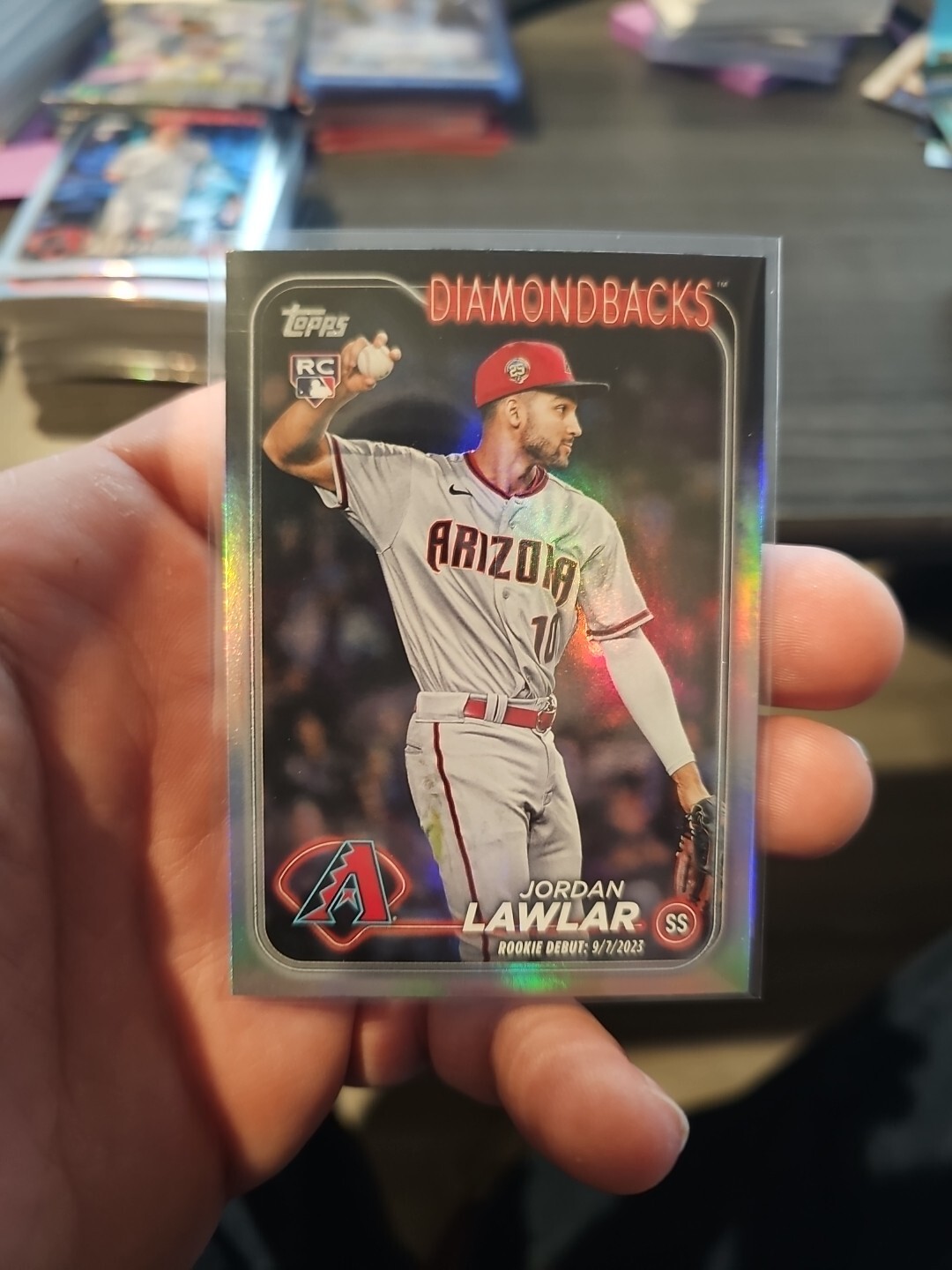 2024 Topps Update Series - Rookie Debut Rainbow Foil #US41 Jordan Lawlar (RC)