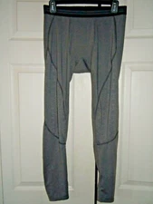 MENS COMPRESSION TIGHTS SIZE MEDIUM-M--GRAY-TEK GEAR-ATHLETIC-RUNNING-BASE LAYER
