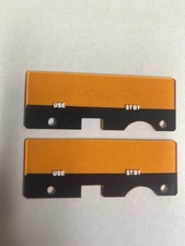 KX-155 KX 155 KX155  pair Faceplate Lens Amber . King. Radio Lenses MADE in USA