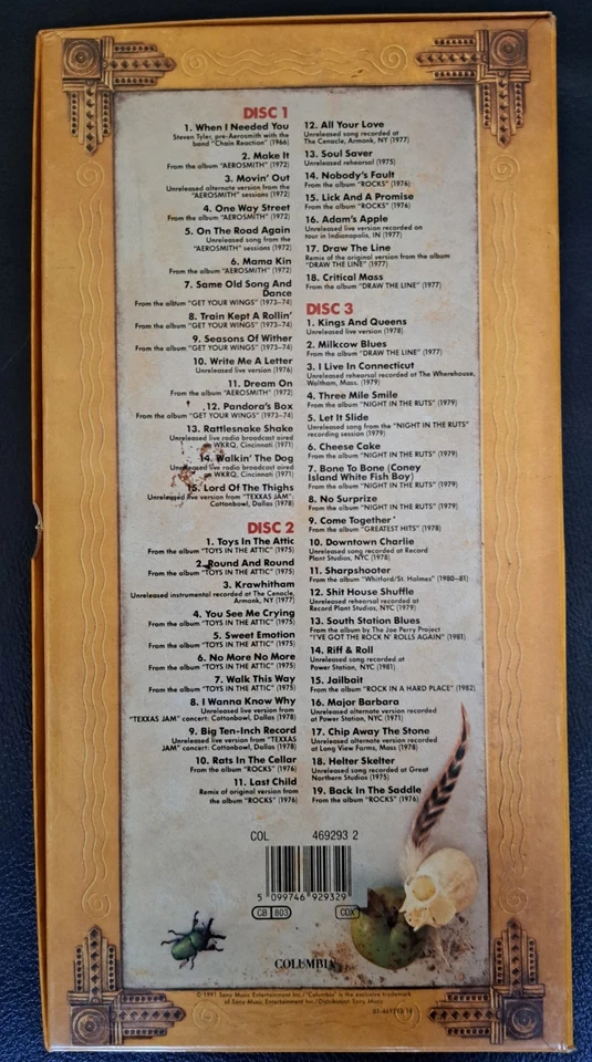 3-CD Box Aerosmith - Pandora´s Box von 1991 Limited Edition - Bild 2 von 4