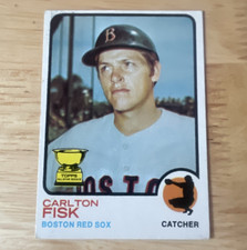 Topps 1973 Carlton Fisk #193 Boston Red Sox Topps All-Star Rookie Baseball Card. rookie card picture