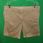 3317) NWOT J CREW sz 16 cotton chino khaki shorts 7" inseam new
