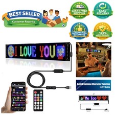 Flexible Scrolling LED Display - Bluetooth APP Control for Car, Bar, or Store