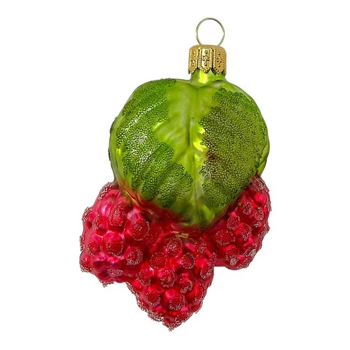 Pinnacle Peak Trading Cluster of Raspberries Christmas Tree Ornament - Thumbnail 2